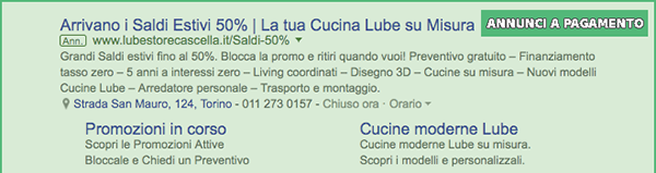 Annunci google Adwords