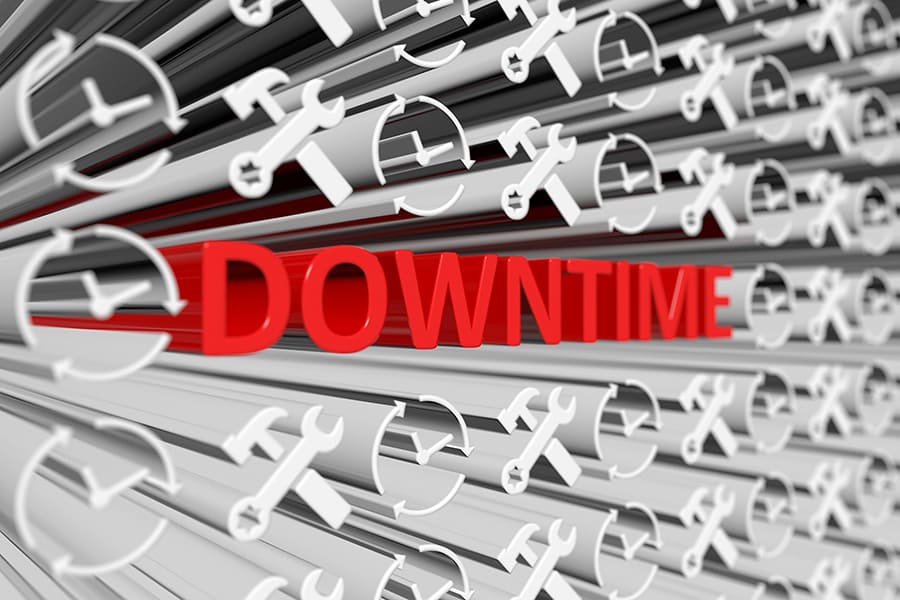 downtime hosting sito web