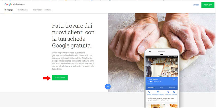 iscriversi a google my business