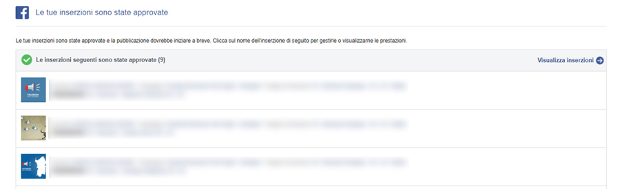 Inserzione Facebook Approvata Approvazione delle Inserzioni Facebook