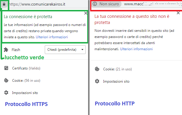 Protocollo http e https sito web