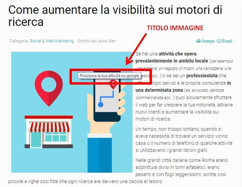 Titolo immagine seo