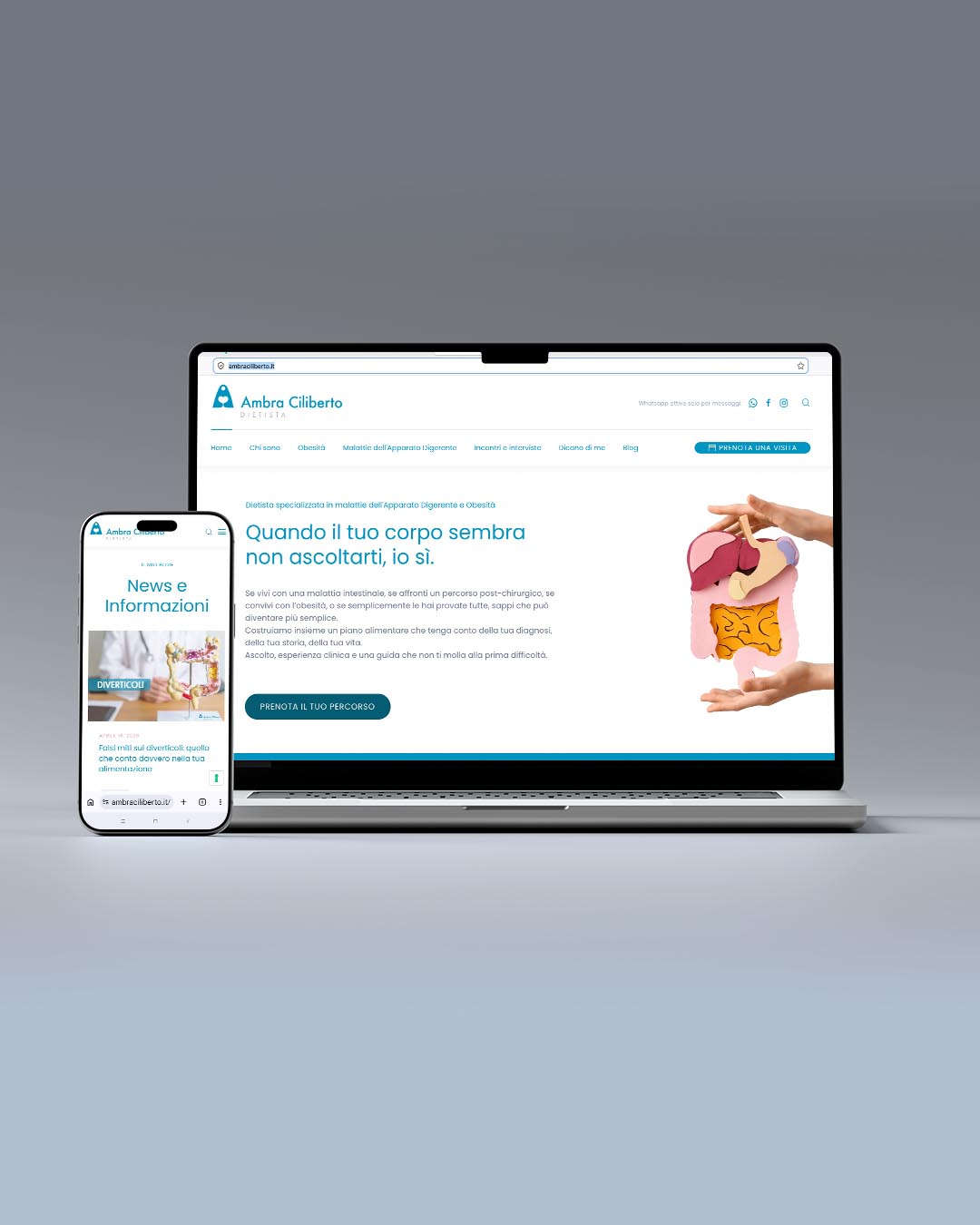 realizzazione sito web ambra ciliberto